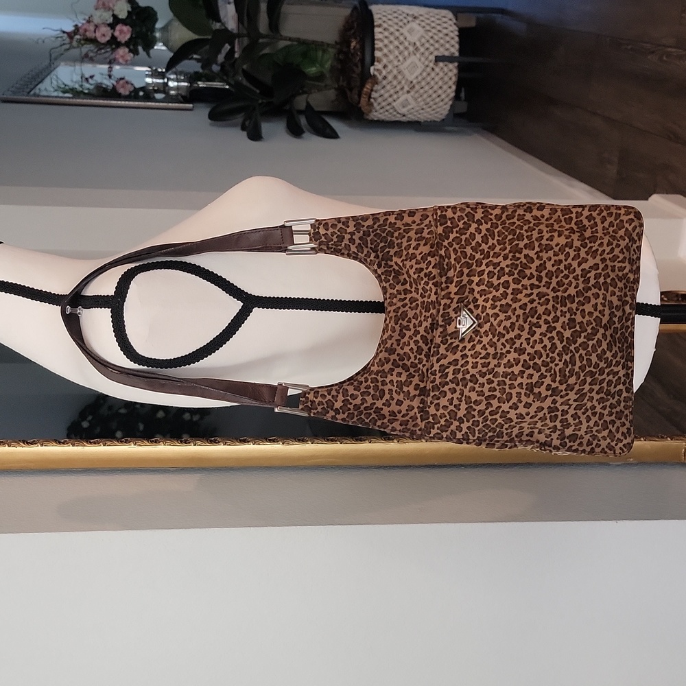 Authentic Bottega Veneta leopard shoulder bag